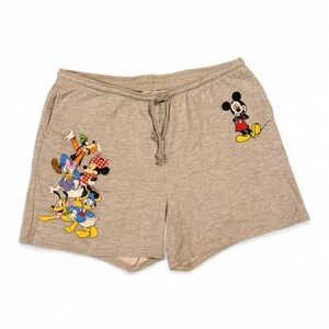 Disney Mickey and friends heather gray baggy shorts size XL 14-16
